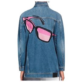 Chaqueta de mezclilla oversize Emporio Armani Amrami Azul