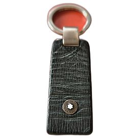 Portachiavi Montblanc Westside in pelle nera