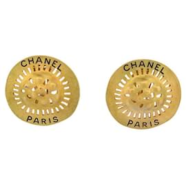 ORECCHINI VINTAGE LOGO CHANEL 1994 IN METALLO DORATO - Chanel