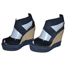 Zeppe Ralph Lauren in vernice nero e blu