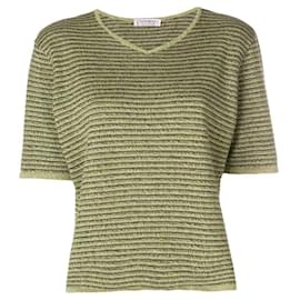 Haut en coton vert Yves Saint Laurent