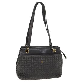BALLY Borsa a Spalla in Pelle Grigia Auth yb580