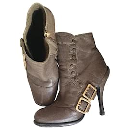 Botines Dior de piel con tacón de 12 cm