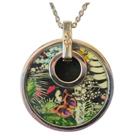 Collana Christian Lacroix in argento con pendente in smalto colorato