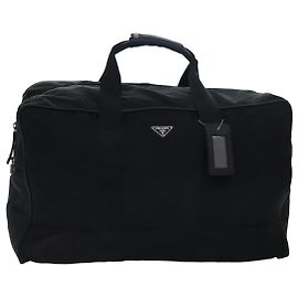 PRADA Boston Tasche Emaille 2way Schwarz Auth bs15045