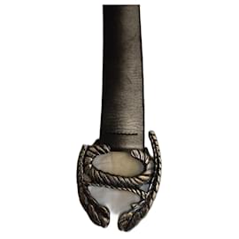 Roberto Cavalli Ledergürtel schwarz