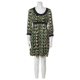 Diane Von Furstenberg Vestido vintage Steffi DvF con mangas de obispo