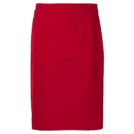 Falda recta roja Moschino