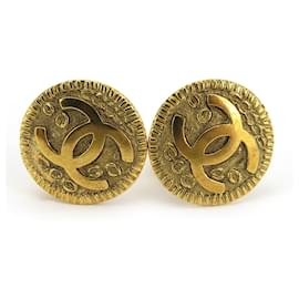 Orecchini a clip placcati in oro Chanel per donne