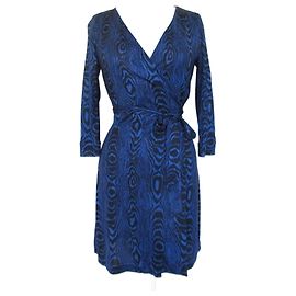 Diane Von Furstenberg Abito avvolgente mini in jersey di seta DVF New Julian Two