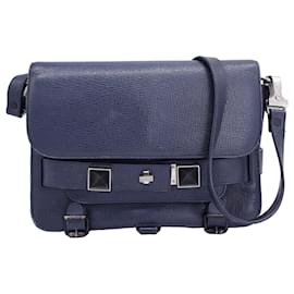 Borsa a tracolla classica PS11 di Proenza Schouler in pelle blu navy