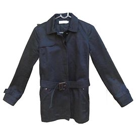 Trench Comptoir Des Cotonniers Nero in Cotone