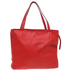Céline Borsa Tote in pelle rossa CELINE Auth bs15628