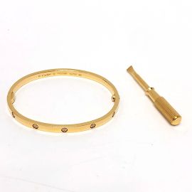 Bracciale in Oro Cartier 10P completamente in diamanti