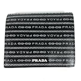 Billetera de cuero plegable Prada