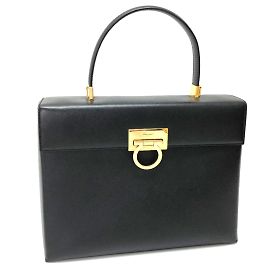 Borsa in pelle nera Salvatore Ferragamo