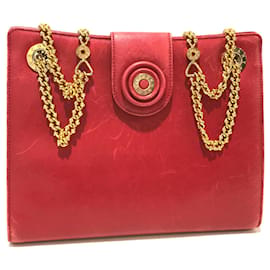 Borsa a spalla vintage in pelle rossa Tiffany & Co.