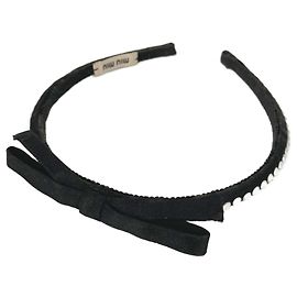 Diadema de cabello negro Miu Miu Katyusha