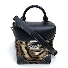 Borsa a spalla MCM Logo Lock Hardware