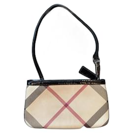 Borsa Mini Pochette Burberry Check Beige