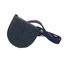 Borsa a spalla in pelle nera Loewe Anagram