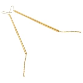 Orecchini a bottone placcati in oro Loewe