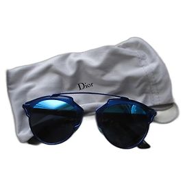Occhiali da sole Christian Dior So Real Blu Acciaio