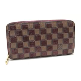 Louis Vuitton Damier-Paillette Reißverschluss Langbörse