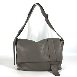 Hermès Borsa a spalla in pelle grigia Hermes
