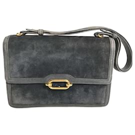Hermès Borsa a spalla in pelle grigia Hermes