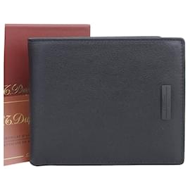 Autre Marque Portafoglio bifold in pelle nera S.T. Dupont