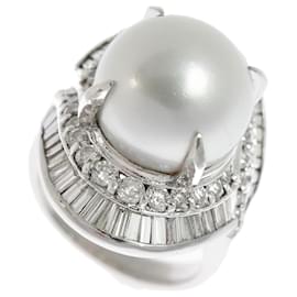 Platinperlenring PT900 11.5 Ohne Marke - Autre Marque