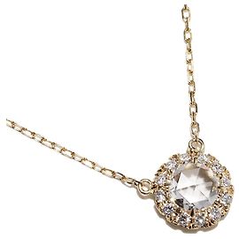 Autre Marque Collana Pendente Rosa Viviane in Oro Giallo K18 AHKAH