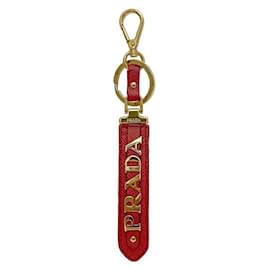 Portachiavi Saffiano Rosso Prada