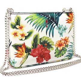 Borsa a spalla con motivo botanico Christian Louboutin