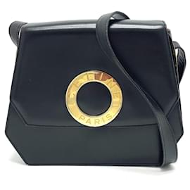 Céline Borsa a spalla in pelle nera Celine
