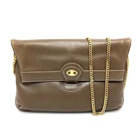 Céline Borsa a spalla in pelle marrone Celine