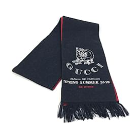 Sciarpa con frange e logo Gucci BE LOVED