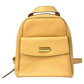 Céline Mochila mini de cuero beige Celine
