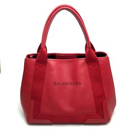Borsa a spalla in pelle rossa Balenciaga