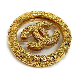 Spilla circolare in oro CC di Chanel