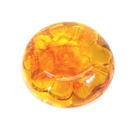 Spilla cerchio arancione Chanel
