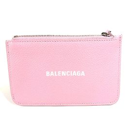 Balenciaga Pink Leather Coin Purse