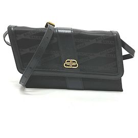 Bolsa de ombro com logo Balenciaga 580161