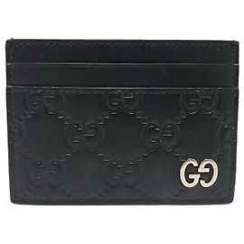 Gucci 473927 Sima Card Case in Black