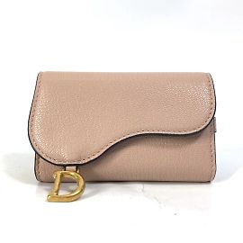 Llave de cuero rosa Christian Dior