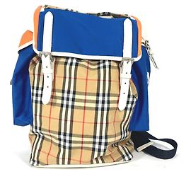 Zaino in pelle beige Burberry