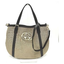 Borsa a Spalla Gucci Beige GG 2WAY