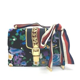 Sac à bandoulière en ruban floral Gucci