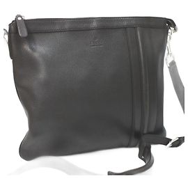 Borsa a spalla in pelle marrone Gucci
